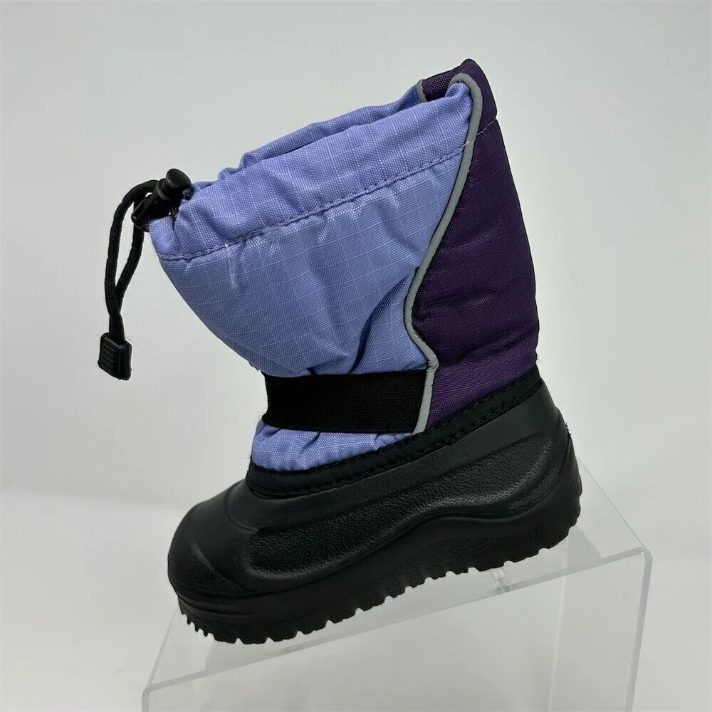 Baffin Mustang Kids Winter Snow Boots Purple Lavender Insulated Mid-Calf Size 8